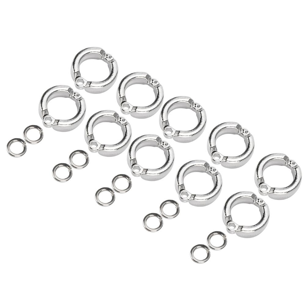 10Pcs Bird Parrots Leg Ring Outdoor Fly Training Activity Opening Clip Accessories#12