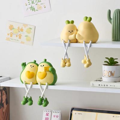 Creative Hanging Foot Puppet Ornaments Resin Avocado Decorations Living Room Home Decor Bedroom TV Cabinet Desktop Ornaments