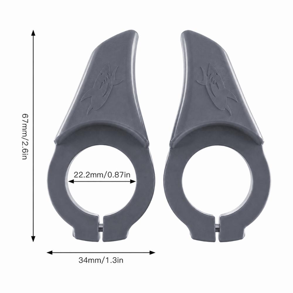 2PCS Ergonomic Bicycle Handlebar Thumb Rest Fiber Mini Bike Rests Grip Bar for Road Bike