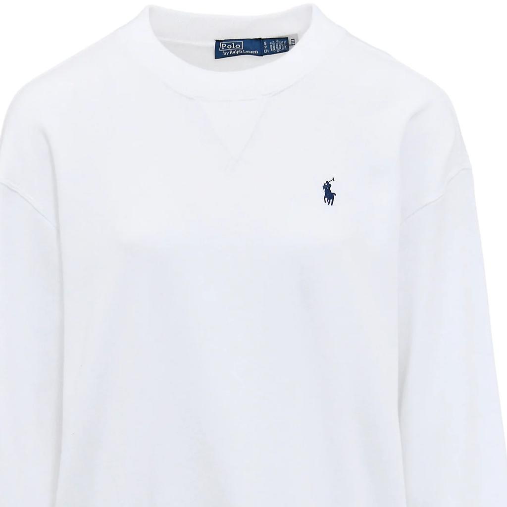 Polo Ralph Lauren Solid Ribbed Crew Neck Long Sleeve Sweatshirt Women sweatshirts 211971690-002