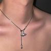 Starburst Double Layer Men's Necklace: Trendy, Light Luxury Hip Hop Style, Unisex Clavicle Chain