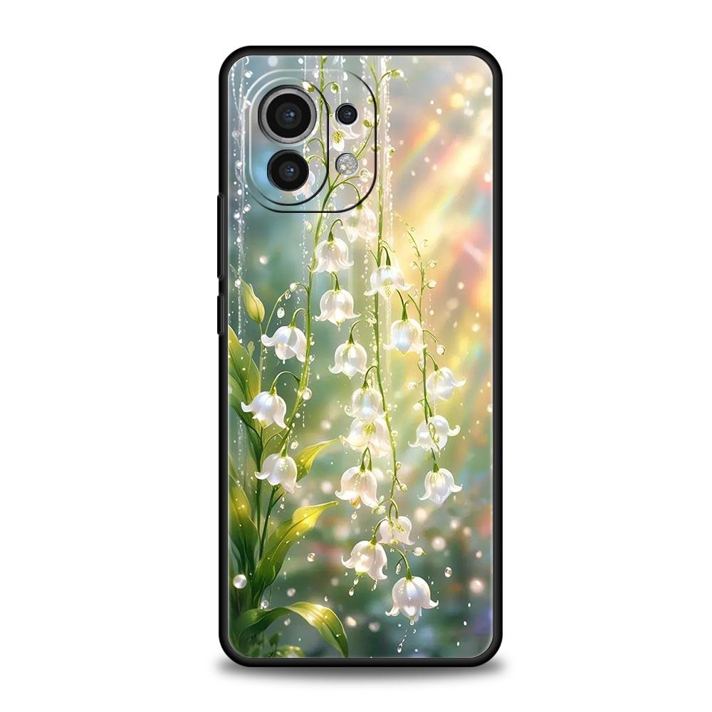 Lily Of The Valley Clear Floral Phone Case Cover for Xiaomi Mi 17 15 14 13 12 11 Ultra 15T 14T 13T 12T 11T Pro Lite 5G Soft TPU