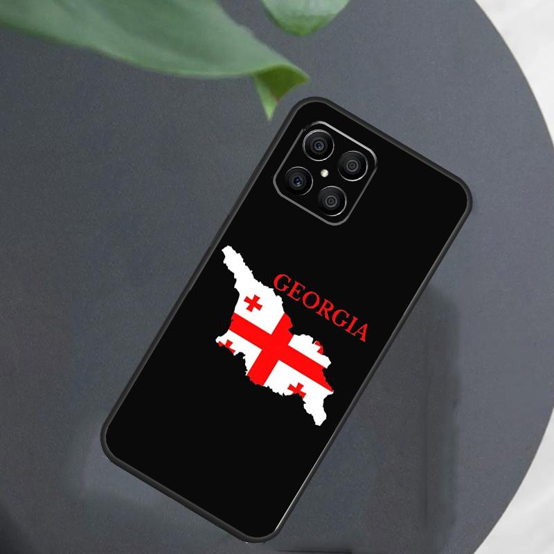 Georgia Grunge Flag For Honor Magic 7 Lite 6 5 8 Pro Case For Honor 200 400 70 90 X8c X8b X9a X9b X9c X9d Win RT