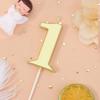 1/2/10pcs Number Birthday Candles, Gold Number Candles, Cake Number Candles, Party Celebration