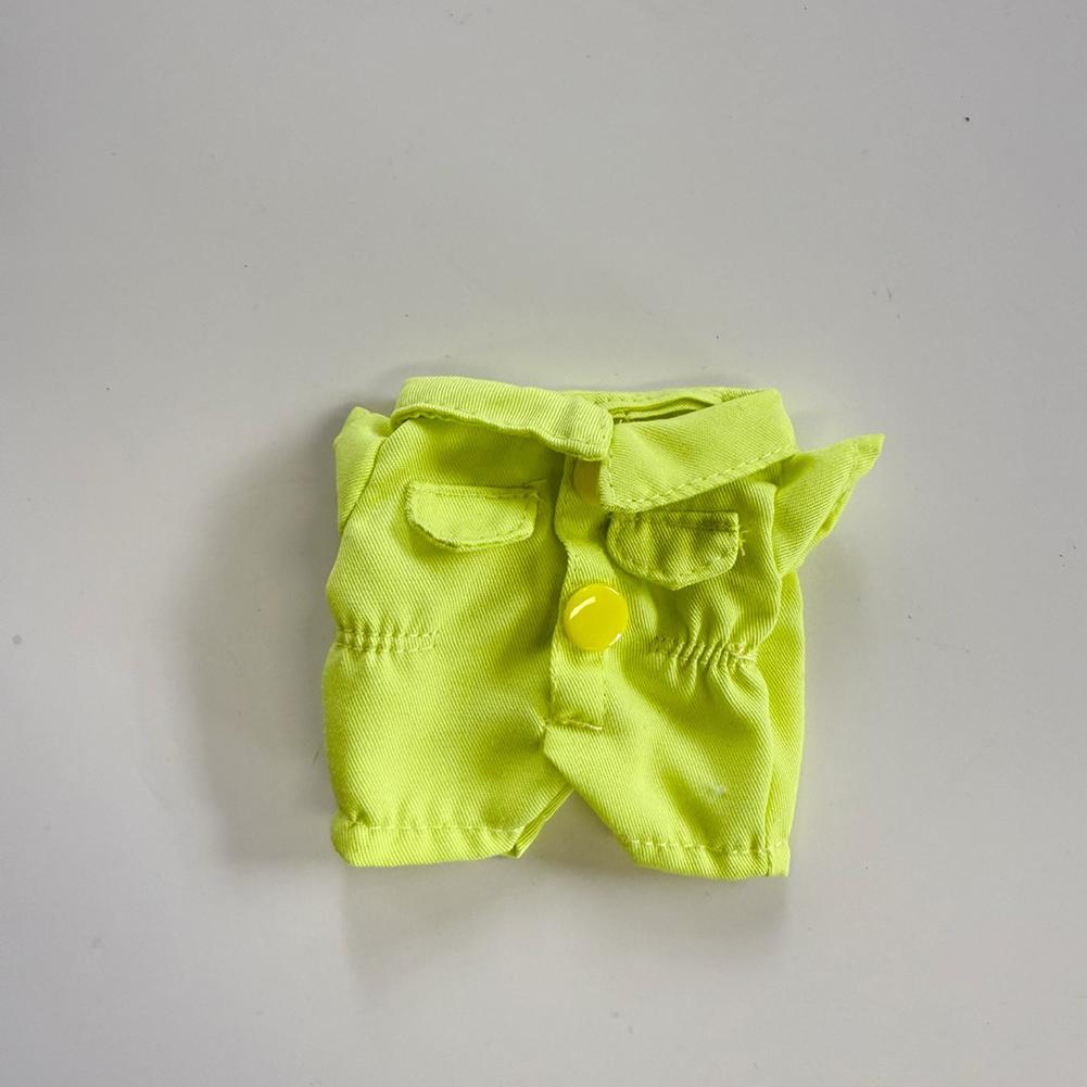 For 17cm Labubu Doll Clothes Fashion Clothes Workwear Overalls Doll Clothes Color Match Jumpsuit Dolls Accessories Cute Decoration Little Clothes