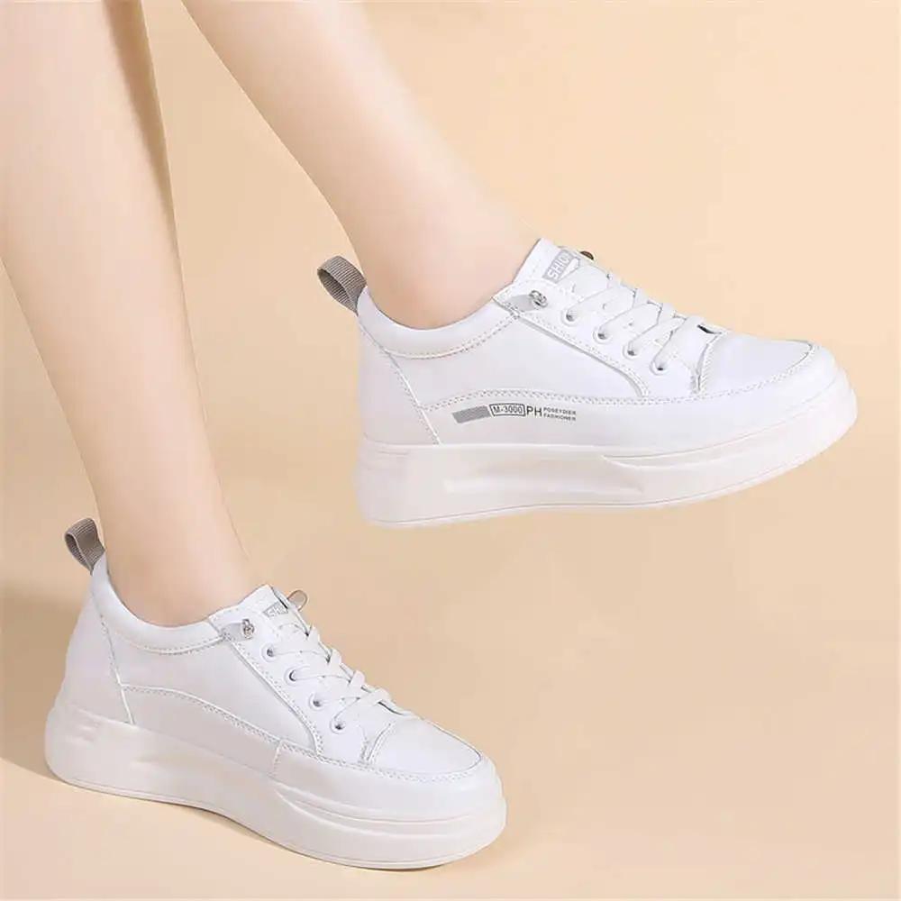 Fashion Anti-slip Plateforme Footwear For Womens Dress White Heeled Shoes Woman Wide Heel Boots Sneakers Sport Retro 2025summer