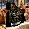 Custom Name Personalized AEK Athens FC Print Blanket, Home Decor, Bedroom, Sofa, Camping, Couch, Gifts for Birthday Christmas