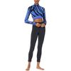 adidas Logo Kurzarm Figurbetontes T-Shirt Damen Tops Blau HF3066