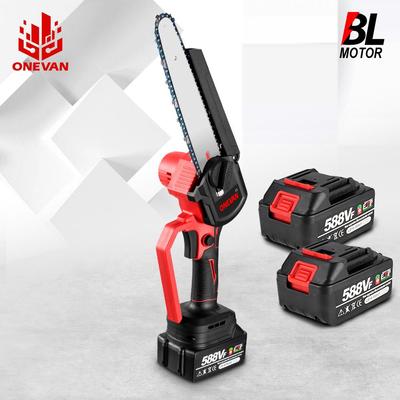 8 Inch  Brushless Electric Saw with Oil Can Cordless Pruning Tool Woodworking Chainsaw For Makita 18v Battery