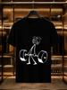 2026 New Arrival 100 Cotton Tshirt Funny Stickunisex Lifting Barbell Sketch Fitness Print Crew Neck Unisex Casual Short Sleeve Tee