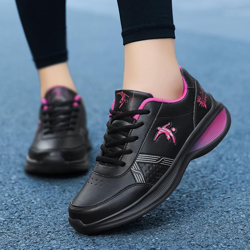 Joni Danlai shoes spring and autumn leather waterproof casual sneakers soft-soled non-slip running shoes for rainy days