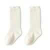 Autumn Baby Ruffle Girls Socks Knee High Cotton Long Sock Kids Soft Solid Toddlers Socks Children Princess Socks for 0-5Y Spring