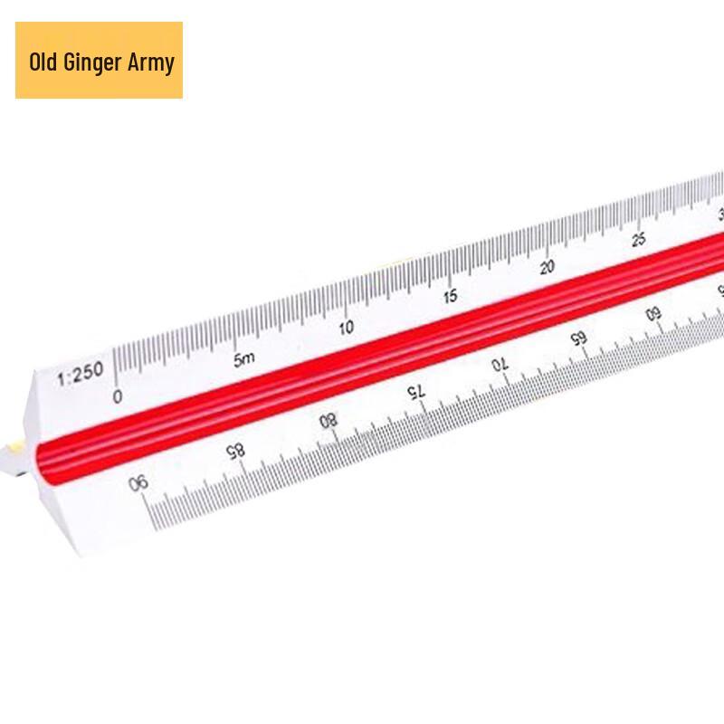 Triangular Scale Ruler for Drafting