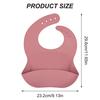 Color Kids 1PCS Silicone Baby Bibs Waterproof Feeding Accessories Food Grade Drool Bibs Newborn Burp Cloth Baby Accessories