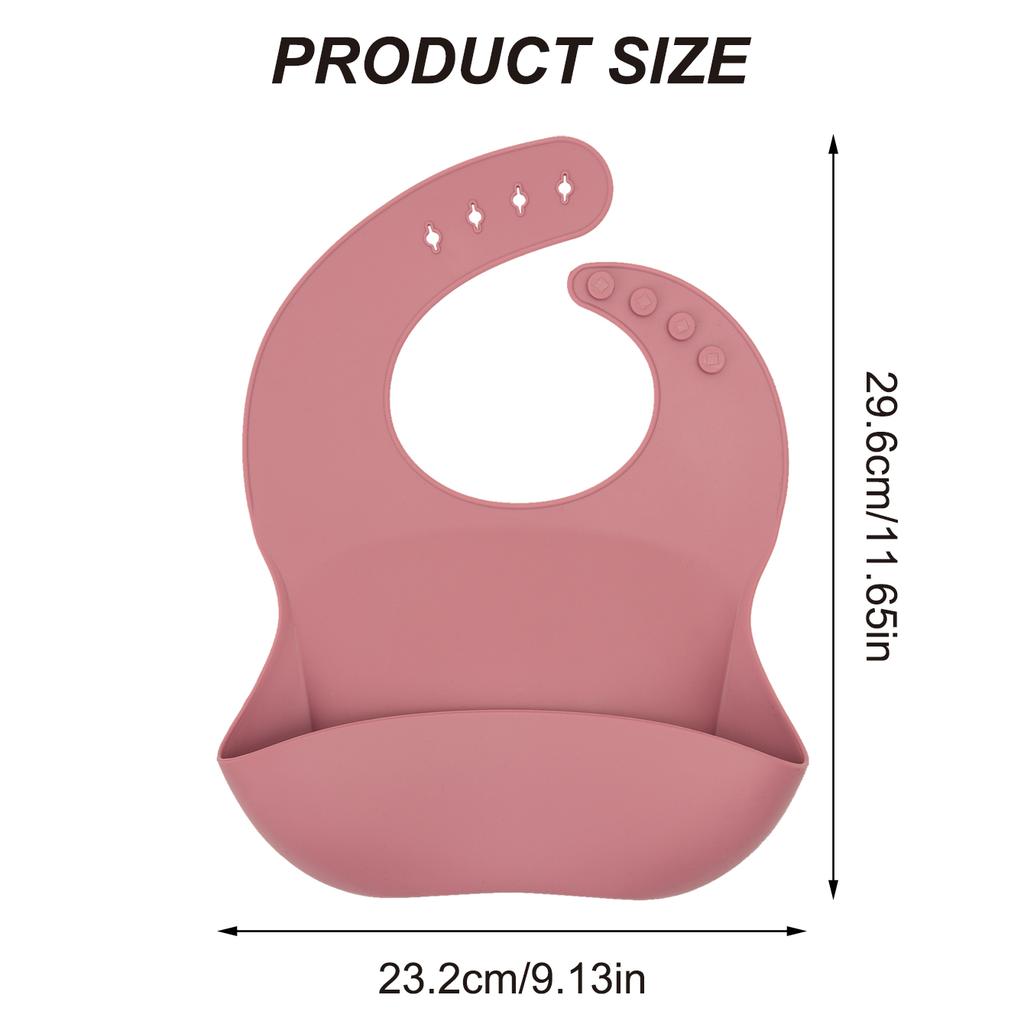Color Kids 1PCS Silicone Baby Bibs Waterproof Feeding Accessories Food Grade Drool Bibs Newborn Burp Cloth Baby Accessories