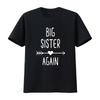Camiseta Irmã Mais Velha de Novo Sis A Ser Camisetas Juvenis para Meninas vintage Lavado homme Versátil Elástico Respirável Unissex Macio moda