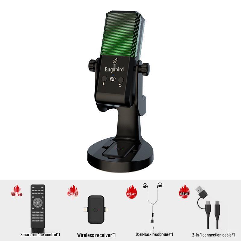 

Cuckoo M6 Wireless Sound Card Headset & Microphone Set for Live Streaming and Karaoke (2025 Model)