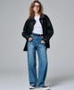 MALOUPE 9143 Classic Wide Denim Pants (Medium Indigo)