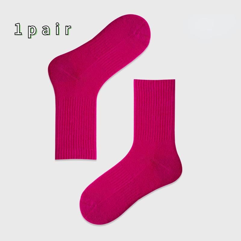 Größe 35-39 Damen Herbst und Winter Multifunktionale Freizeitsport Atmungsaktive Sportsocken mit Handtuchunterseite