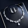 Bridal Fashion Necklace & Earrings Set - Wedding Jewelry Accessories