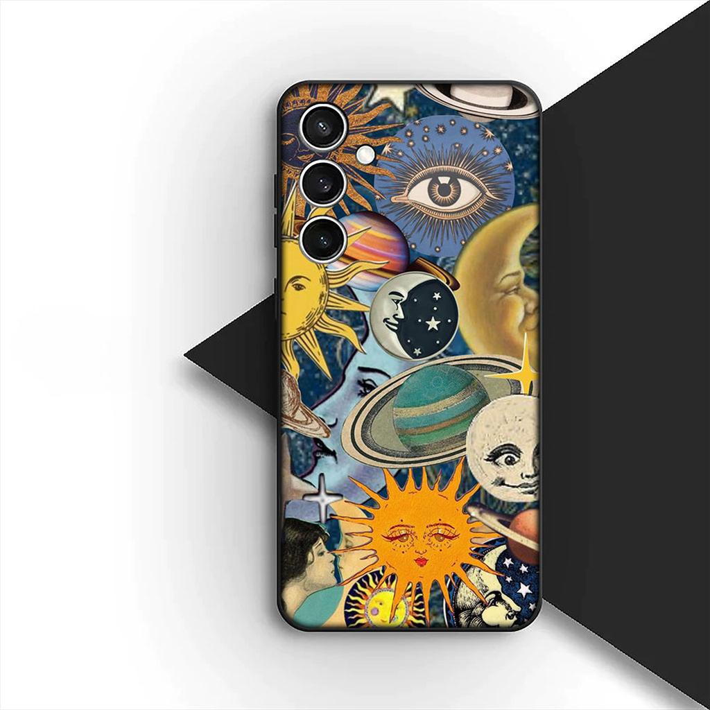 Protective Cover Sun Moon Funny Face Stars for Huawei P30 P20 Mate 20 10 Pro Lite Y7A Y8S Y7 Y9 Prime 2019 Phone Case