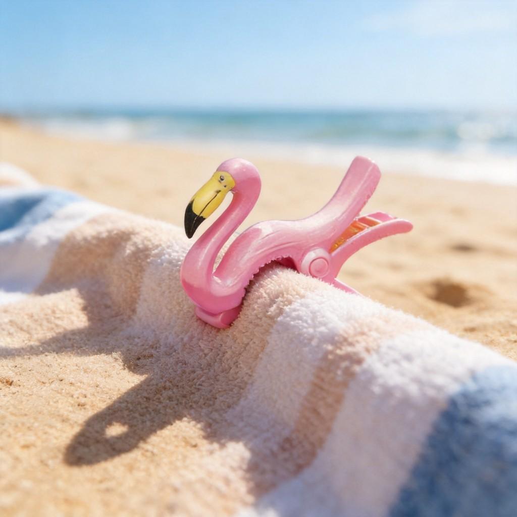 Strand Winddichte Klammer mit Schildkröten- und Papageien-Design für Außenschutz
