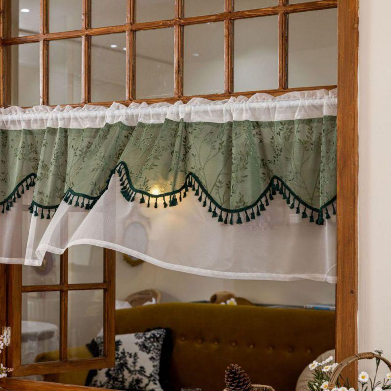 Tassel Lace Curtains Decorative Curtains Coffee Shop Curtains
