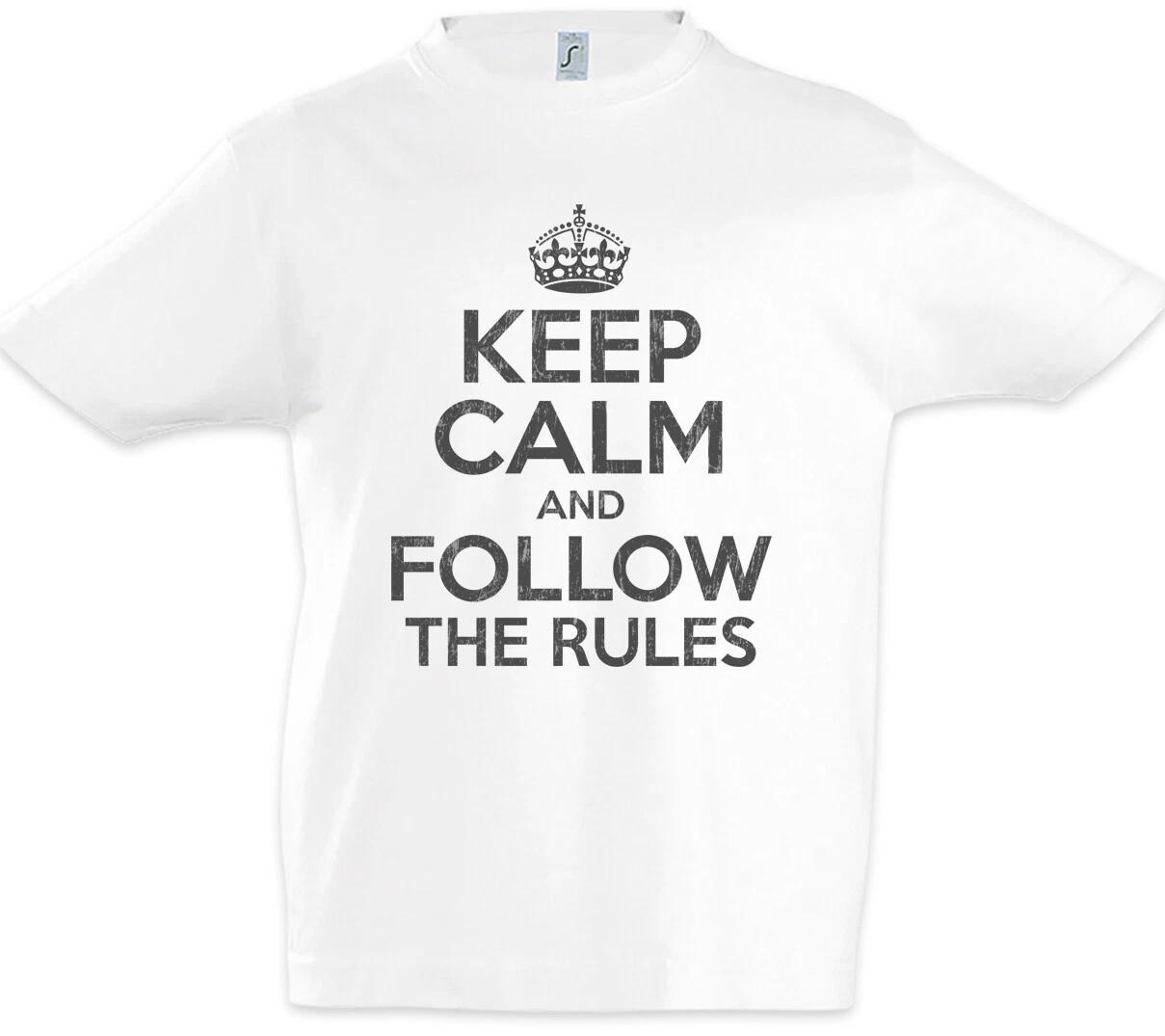 Keep Calm And Follow The Rules Kids Boys T-Shirt Fun Lawyer Lawyer- 130