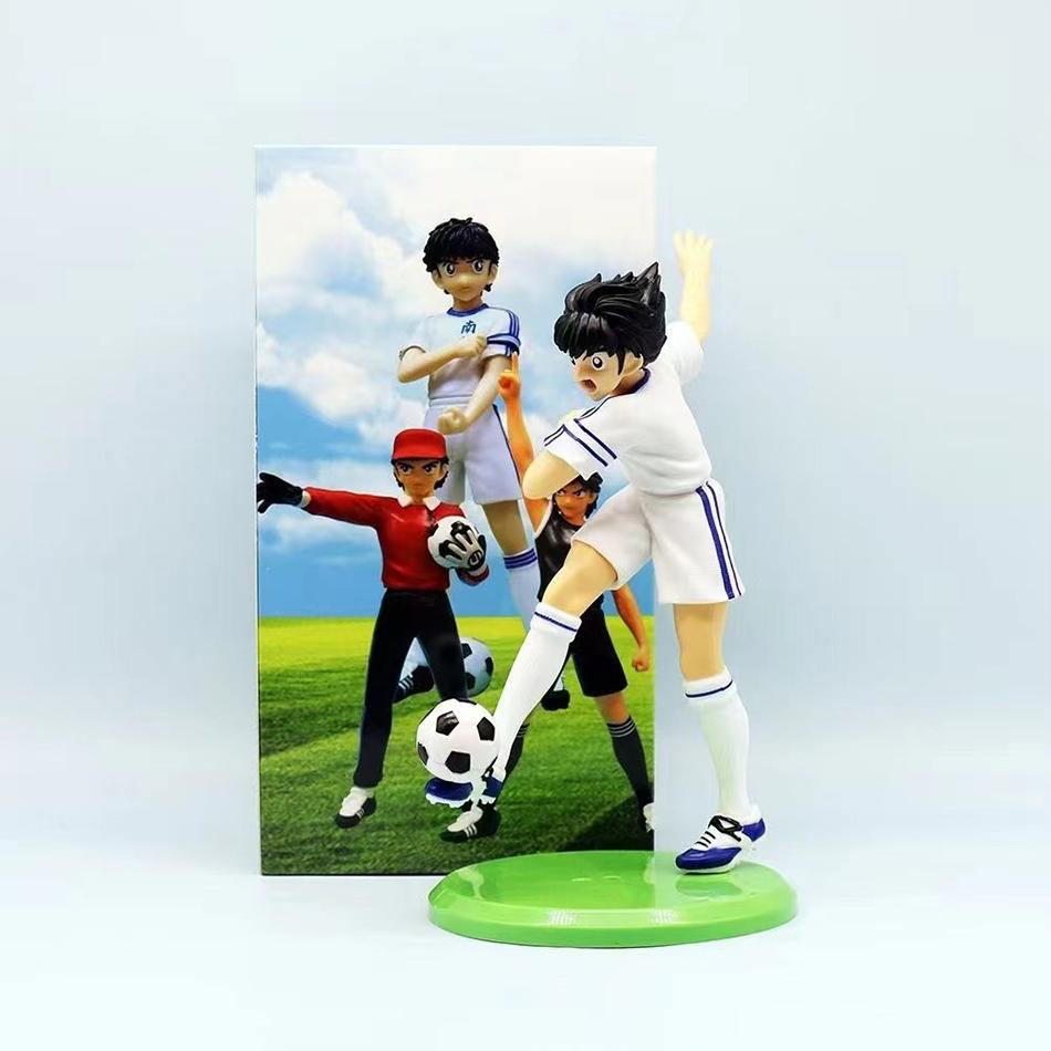 21cm Captain Tsubasa Anime Figure Ozora Action Figures Hyuuga Kojirou Wakabayashi Genzou Collection Model Toys NEW Poseable Articulated Scale Detailed