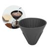 Silicone Coffee Dripper with Easy-to-Clean Silicone Coffee Filter, Easy Operation, BPA-Free, for Travel, Office, Camping (Black)