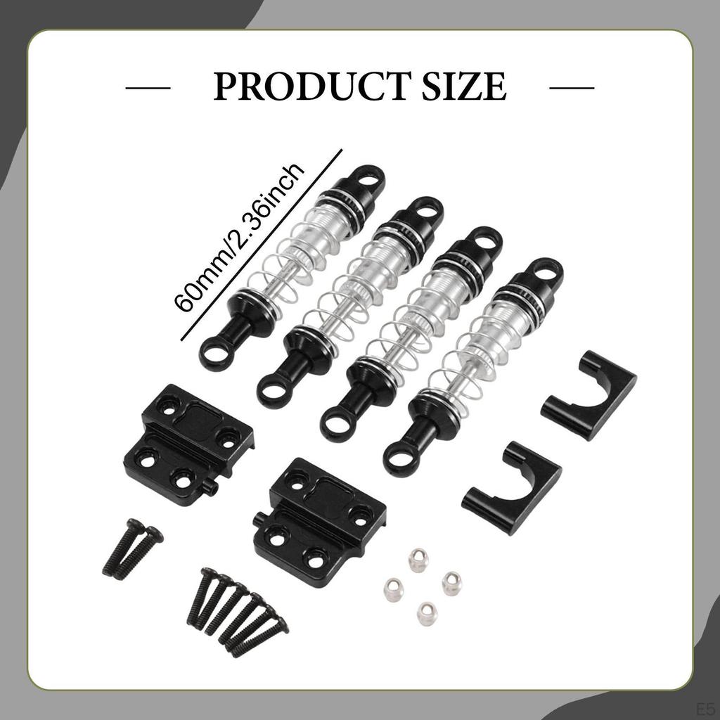 1/12 RC Car Shock Absorber Damper Kit Easy Installation Lightweight Remote Control Model Parts