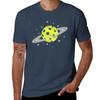 Funny Pickleball Like Saturn Planet Shirt Tshirt Comfort Stretch Tee Shirt