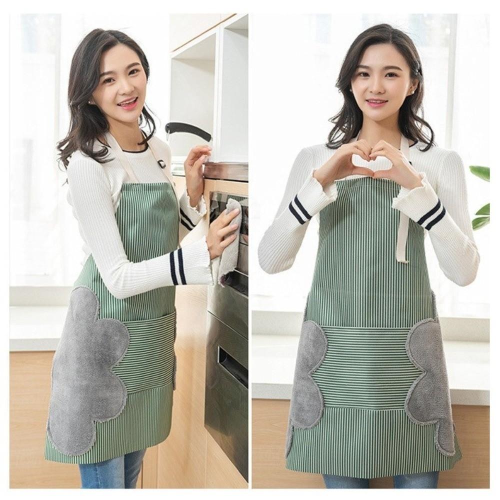 Hand Wipe Cooking Bib Oxford Cloth Working Clothes New Kitchen Apron  for Housework