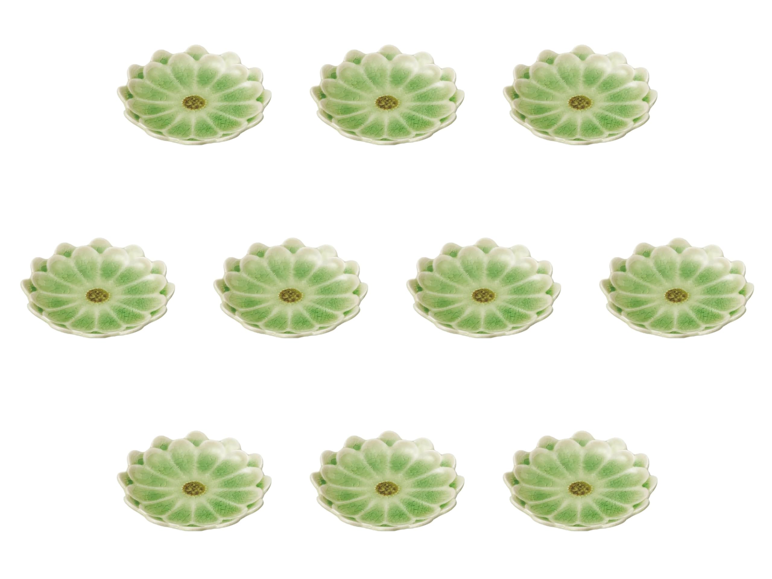 

Set of 10 Daisy Small Plates Hiwa x Small Plates Setomonohonpo [11.5 1.7 cm]