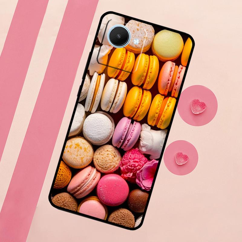 

Dessert ice Cream Macaron Food For Realme 15 Pro 10 11 12 13 14 Pro Plus GT7 C67 C65 C63 C61 C55 C53 C51 C35 C71 C75 Case Realme 10 4G