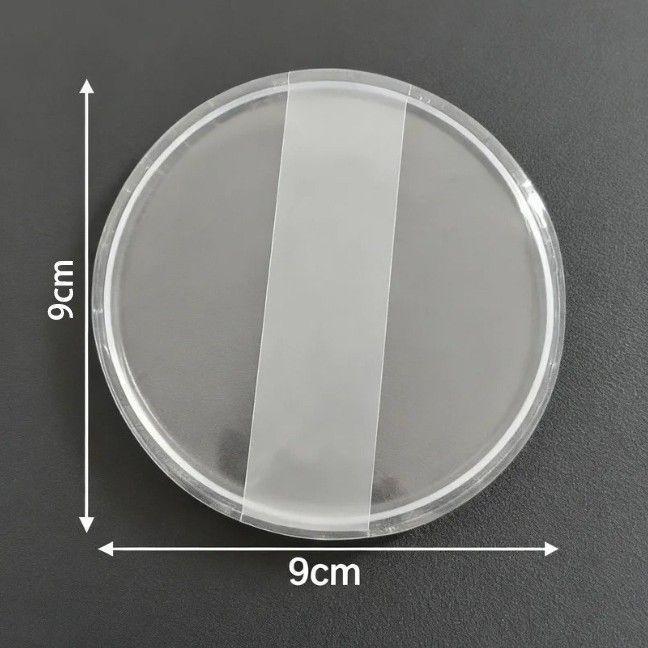Super Soft Transparent Silicone Powder Puff – 9CM, Non-Absorbing & Non-Sticky Makeup Tool