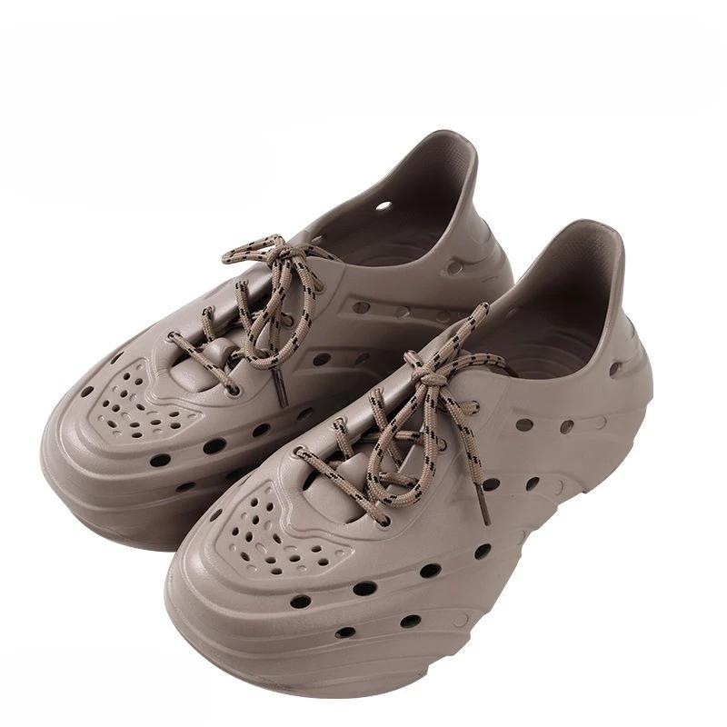 Fashion Outdoor Male Shoe Height Closed Toe with Platform Hole Shoes Comfortable Adult New Design 2025 Number 41 Daily Use Men's Sandal