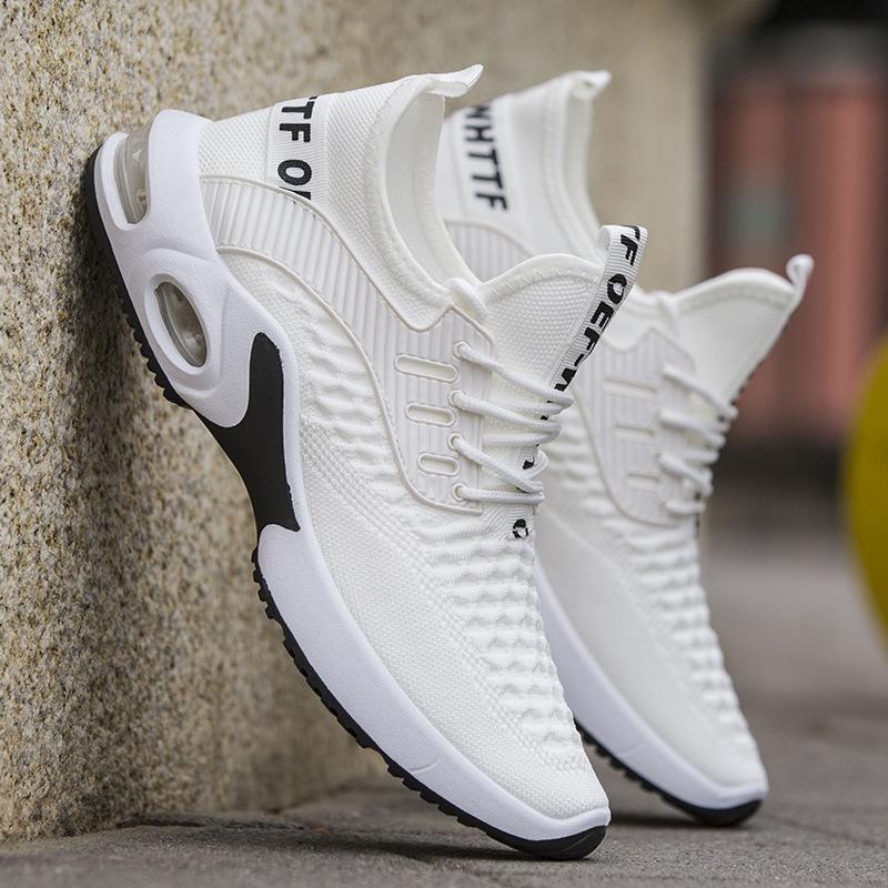 

Мужская новинка 2024 года, универсальная роскошная повседневная обувь, дышащая и удобная спортивная обувь, мужские кроссовки для бега на открытом воздухе 39 белый