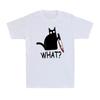 What Murderous Black Cat with Knife Funny Novelty Horror Gift Men's T-Shirt Men Clothing Comfortable