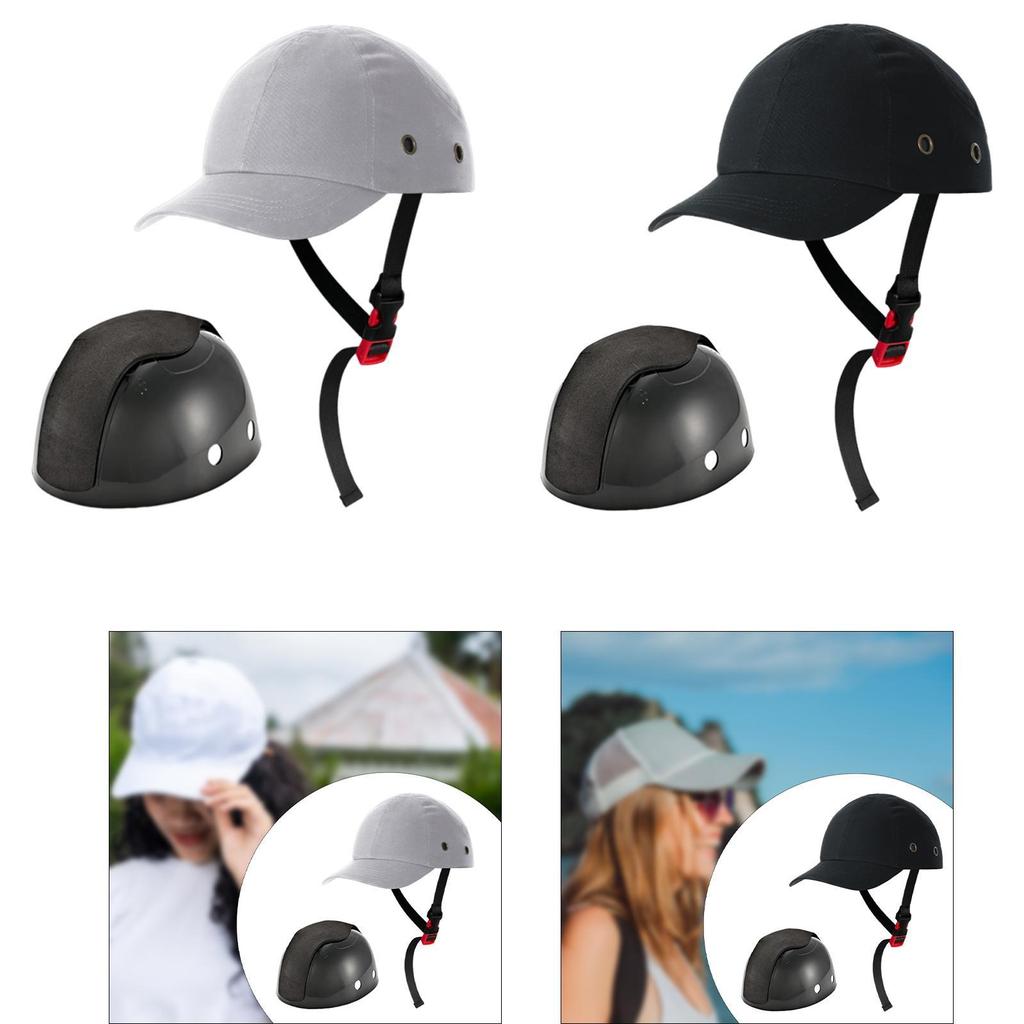 Baseball Hat Adjustable Lightweight Shock Absorption Headgear Sun Visor Hat for