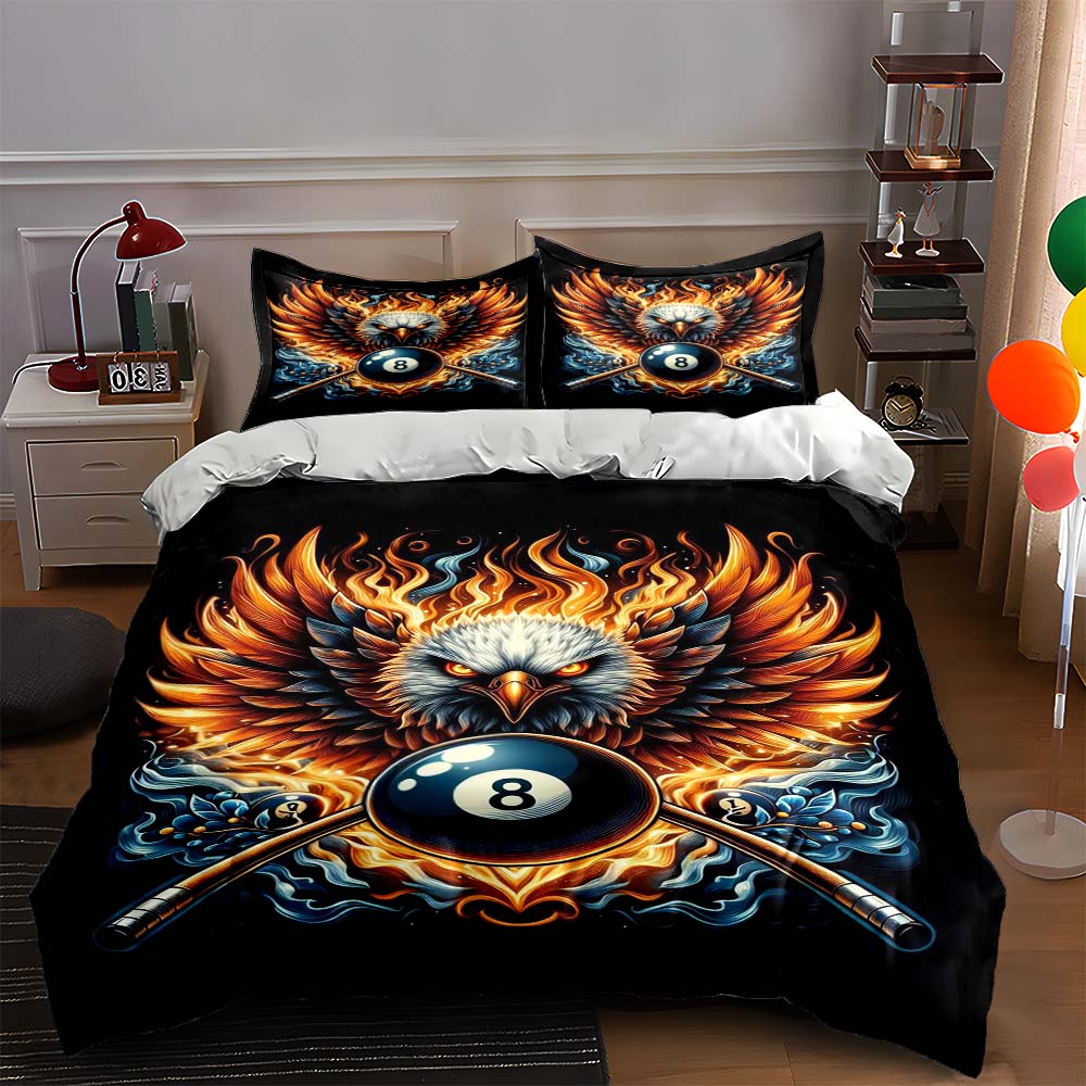 

Fiery eagle design. Bedding Duvet cover sets Duvet covers Pillowcases gifts (1 * Duvet Cover 2 * Pillowcases, without duvet insert) 135x200cm