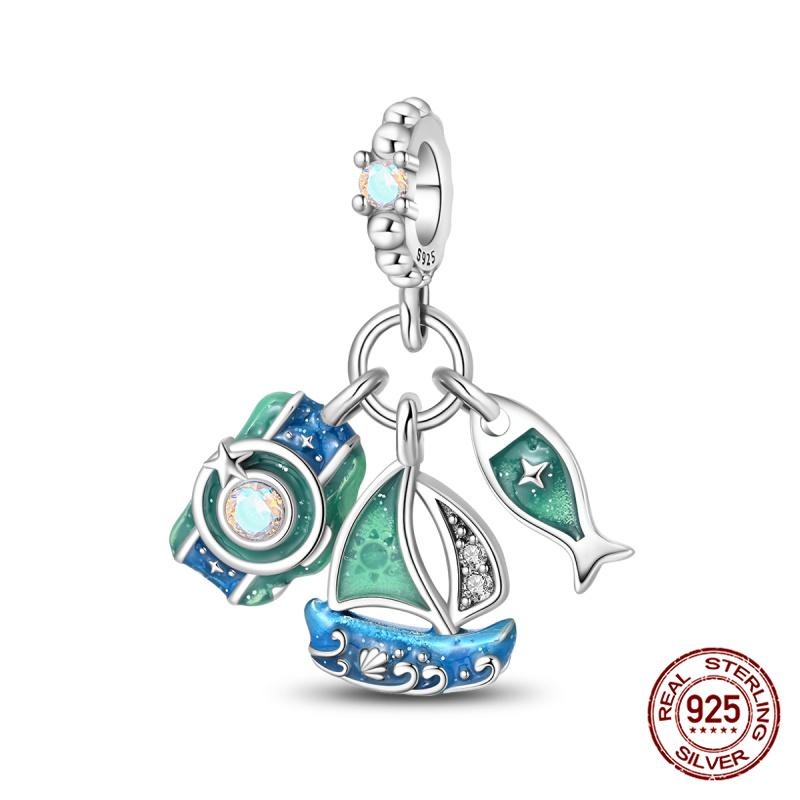 New 100% Copper Summer Cocktail Leisure Time Charms Fit Originalbracelet Diy Jewelry Making Women Gift