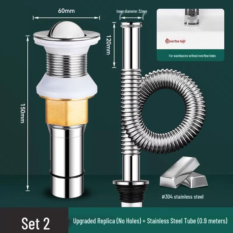 Xihe Pop-Up Bathroom Sink Drain Assembly