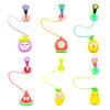 Plastic Anti Lost Golf Tee Hanger Donut Design Golf Tee Ring Strap Fruit Design Tee Loss Prevention Golf Accessory