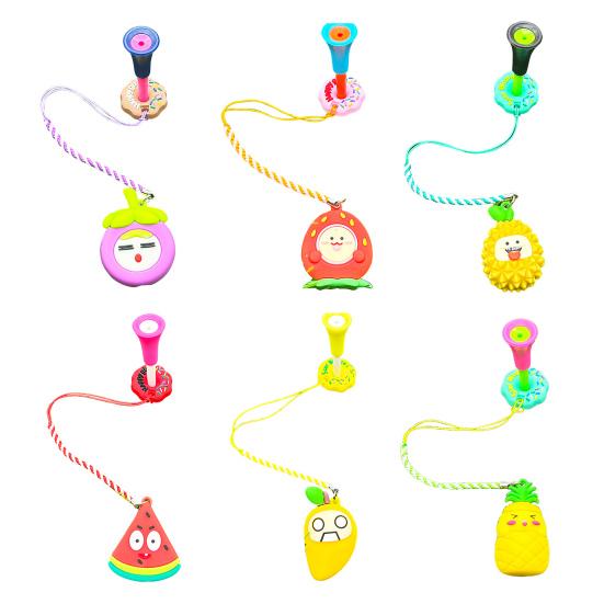 Plastic Anti Lost Golf Tee Hanger Donut Design Golf Tee Ring Strap Fruit Design Tee Loss Prevention Golf Accessory