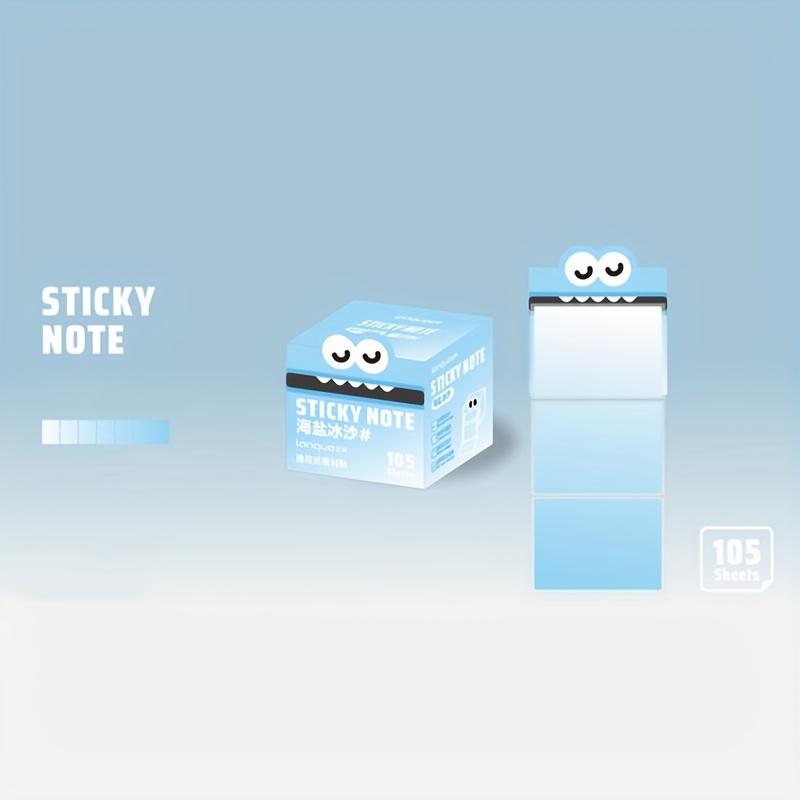 

105sheets/box Transparent Kawill Pull-Out Sticky Notes Self-Adhesive Memo Pads For Office School DIY Stationery Notes