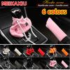 Cute Plush Little Hoodie Car Gear Shift Cover That Can Be Paired with Handbrake Cover. Automotive Decorative Items for Women.