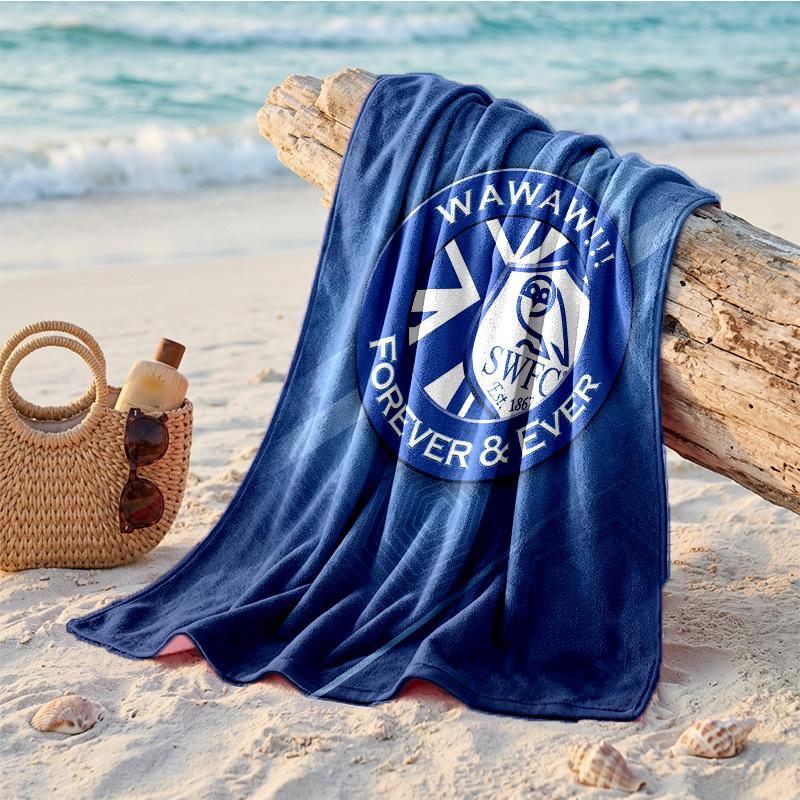Asciugamano da Spiaggia Tema Sheffield Wednesday Morbido Asciugatura Rapida?Asciugamano Asciutto Per Vacanze Estive Al Mare Nuoto