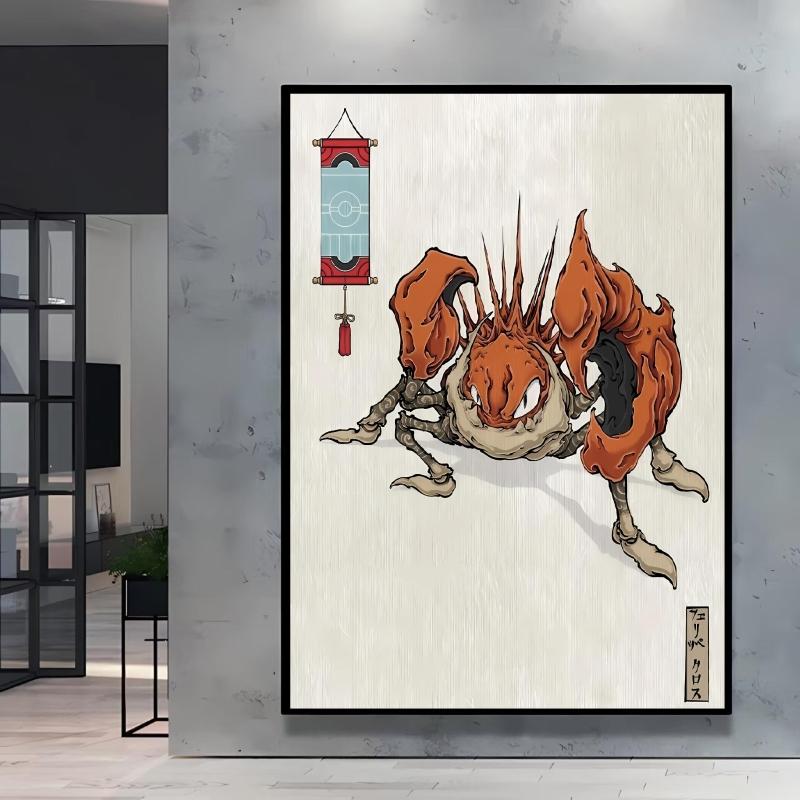 Anime Posters Wall Art Pokemon Cartoon Character Picture Modular Prints Home Room Painting Children's Bedroom Decor Best Gift