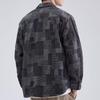 Tooling Shirt Men's Long Sleeves Spring and Autumn New Loose Japanese Trendy Lapel Denim Shirt Japanese Casual Jacket